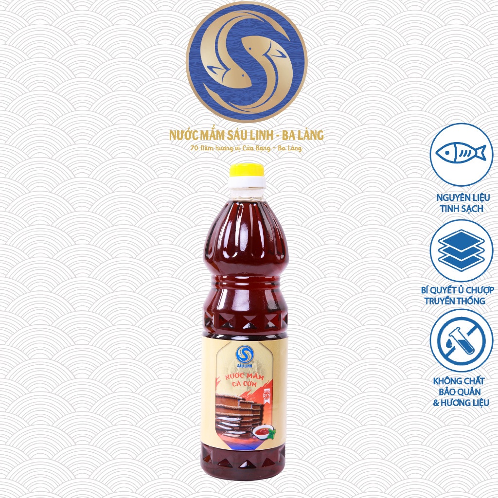1 Chai Nước Mắm Cốt Cá Cơm (Nước Mắm Nhỉ) 35N Ba Làng Thanh Hoá