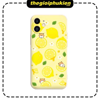 Ốp điện thoại iphone tpu bảo vệ cam chanh vàng 7 8 Plus 6 6s Plus 11 13 12 14 Pro MAX XR X XS MAX - e6080