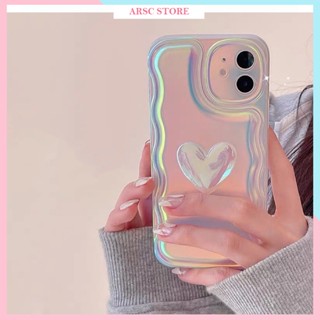 Ốp Lưng Iphone Trái Tim Tình Yêu 7 Màu Lưng Gợn Sóng Cho Iphone 7 8 Plus SE X XS XS Max 11 12 13 14 Pro Max