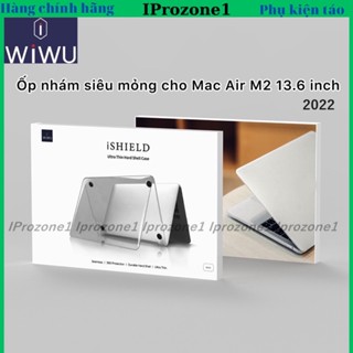 Ốp lưng nhám siêu mỏng WIWU iSHIELD Ultra thin cho Mac Air M2 13.6 inch 2022  . Chống bám vân tay bảo vệ máy khỏi xước