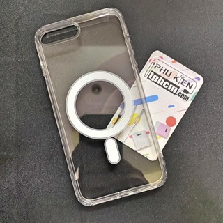 Ốp Lưng iPhone 7 Plus - 8 Plus Trong Suốt Nam Châm Hỗ Trợ Sạc Không Dây
