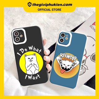 Ốp iphone - Ốp lưng iphone cạnh vuông bảo vệ camera Mèo độc lạ dành cho ip 6 đến 14promax - ng372