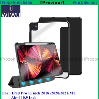 Ốp Lưng Wiwu 2 in 1 Folio Case Cho IPad Pro 11 inch 2021 , IPad M1 , IPad Air 4 10.9 inch , Bao da Hút nam châm tháo rời