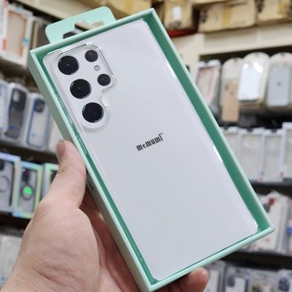 Ốp lưng Memumi cứng Trong suốt chống ố màu cho Samsung S22 Ultra