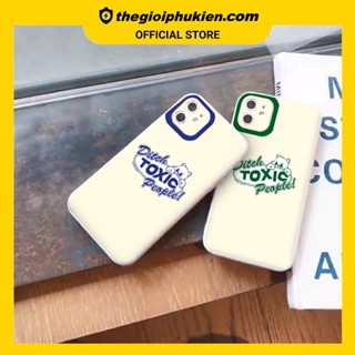Ốp iphone - Ốp lưng iphone cạnh vuông bảo vệ camera Toxic dành cho ip 6 đến 14promax - ng355