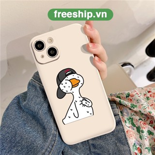 Ốp iphone cute Vịt béo sợ hãi siêu đáng yêu đủ mã 6 6s plus 7 8 plus x xs xr 14promax 13 12 11 pro max plus e5016
