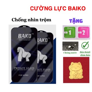 Cường lực baiko chống nhìn trộm cho iphone 11 pro max 12 pro max 13 pro max 14 pro max 6plus...