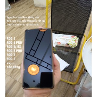 ROGPHONE_Cường lực Hyper Pro+ siêu Nano không viền bo mép Rog 2/ Rog 3/ Rog 5/ Rog 6/ Rog 6 Pro/ Rog 5s/ Rog 5 Pro