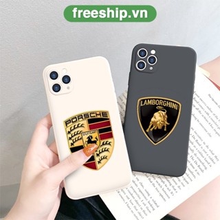 Ốp lưng dẻo iPhone hình logo xe ô tô cực ngầu cho 14, 13, 12,11 Mini Pro Max Pro / Xs Max/ XR 7 SE e4096