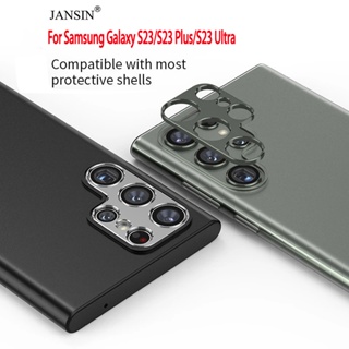 Miếng dán bảo vệ camera sau điện thoại JANSIN bằng kim loại thích hợp cho Samsung Galaxy S23 Ultra S23 Plus S22 Ultra