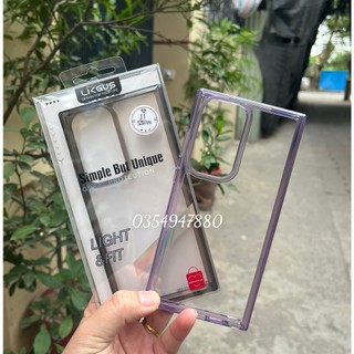 Ốp lưng Likgus trong suốt viền màu Samsung S23 Ultra , S23 Plus ,chính hãng