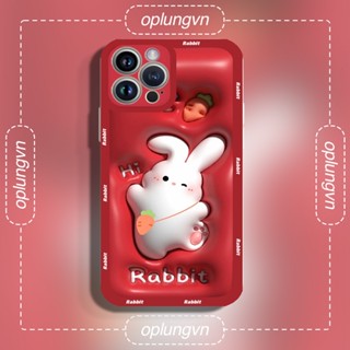 Ốp lưng Thỏ Cute iphone mềm thích hợp cho iPhone 11 Pro 11 12 13 Pro max XS max XR 7 plus 8plus Se tr3207