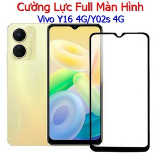 (F40) Miếng Dán Cường Lực Vivo Y16 4G / Y02s 4G Full Màn Hình