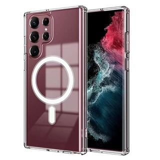 Ốp lưng Likgus kèm sạc cho Samsung S23 Ultra trong suốt khoe màu máy