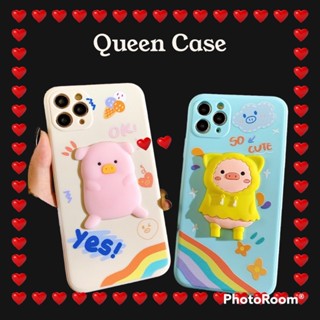 Ốp Lưng Silicon Màu Bảo Vệ CAMERA Hình Nổi Piggy So Cute