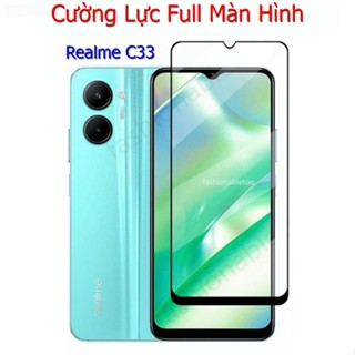 (F07) Miếng Dán Cường Lực Realme C33 Full Màn Hình