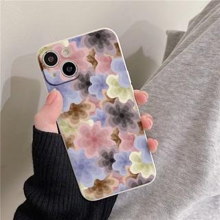 Ốp iphone hoa nhiều màu dịu dàng Apple iphone Case 7+ 8 plus 12 Pro max 11 Pro X XS MAX XR 14 13pro promax e4177