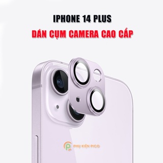 Dán camera Iphone 14 Plus 3D cao cấp - Khung nhôm bảo vệ camera Iphone 14 Plus kèm kính cường lực