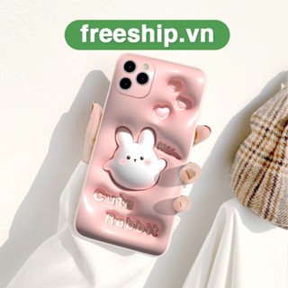 Ốp lưng iphone thỏ trắng Hi cute Rabbit 6/ 6 PLUS/ 7/ 7 PLUS/ 8/ 8 PLUS/X/ XSMAX 11 12 13 14 plus promax e5050
