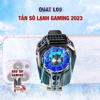 Quạt tản nhiệt điện thoại sò lạnh L09 màn hình hiển thị nhiệt độ led RGB 2023