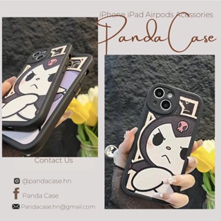 SẴN CHO IPHONE 14 - Ốp lưng cho iphone - Ốp in hình thỏ kuromi cute, viền đen vuông