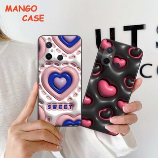 Ốp lưng Xiaomi Redmi 12C hình in 3D gấu nâu cute, trái tim kẹo dễ thương, rẻ bền đẹp