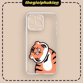 ỐP IPHONE cạnh vuông BVC trong suốt hổ cute ip 7 8 Plus 6 6s Plus 11 13 12 14 Pro MAX XR X XS MAX - u2007