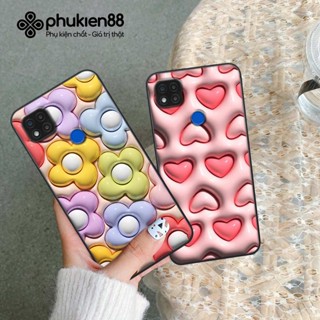 Ốp lưng Xiaomi Redmi 9C in hình trái tim gấu hoa vịt thỏ siêu đáng yêu, ốp rẻ đẹp