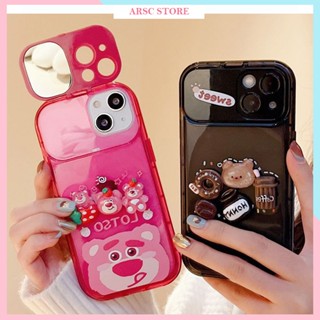 Ốp Lưng Iphone Che Gương Dán Sticker 3D Dễ Thương Cho Iphone 7 8 Plus SE X XS XS Max 11 12 13 14 Pro Max