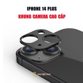 Dán camera Iphone 14 Plus - Khung kim loại bảo vệ camera Iphone 14 Plus chống trầy xước va đập