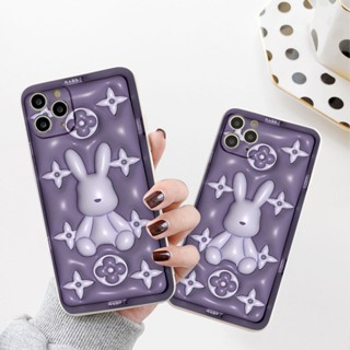 Ốp iphone Thỏ tím sang chảnh Apple iphone Case 7+ 8 plus 12 Pro max 11 Pro X XS MAX XR 14 13pro promax e5067