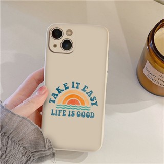 Ốp iphone vuông vòng mặt trời kèm chữ life is 14 Plus/ 14 Pro/ 13/ 12 Pro Max 6 6s Plus 7 Plus 8 Plus xr xsmax e4458