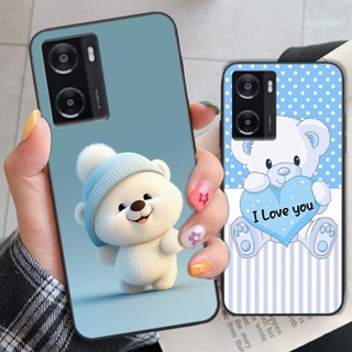 Ốp Oppo A57 4G 2022 in hình gấu cute dễ thương siêu xinh đáng yêu