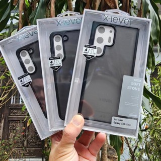 Ốp lưng X-Level nhám viền màu cho Samsung S23/ S23 Plus/ S23 Ultra chống sốc, chống vân tay siêu bền đẹp