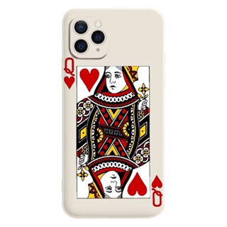 Ốp điện thoại iphone in hình lá bài q cơ đẹp BVC 7plus/8plus/x/xs/xs max/11/11pro max 12 13 14 plus e4509