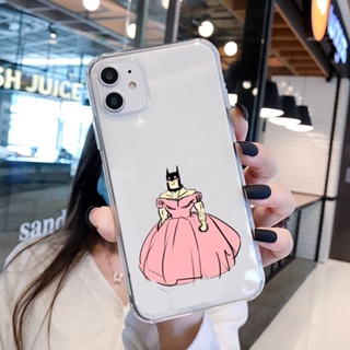 Ốp Điện Thoại bat.man mặc váy hồng Cho iPhone 14 Pro Max 13 Pro Max 7 8 6S Plus iPhone 11 12 Pro XR X XS Max u673