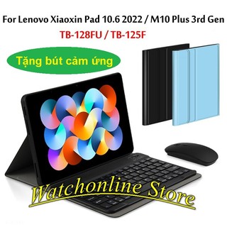 Bao da có bàn phím cho Lenovo Xiaoxin Pad 2022 10.6 inch M10 Plus Gen 3 10,6 inch Model TB-128FU TB -125FU