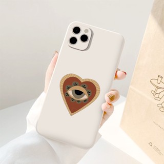 Ốp lưng iphone con mắt trong trái tim nâu basic 6/ 6 PLUS/ 7/ 7 PLUS/ 8/ 8 PLUS/X/ XSMAX 11 12 13 14 plus promax e4504