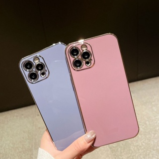 Ốp Điện Thoại iPhone 7 Plus 8 Plus Mạ TPU Ốp Điện Thoại Màu Trơn