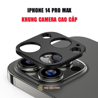 Dán camera Iphone 14 Pro Max - Khung kim loại bảo vệ camera Iphone 14 Pro Max chống trầy xước va đập