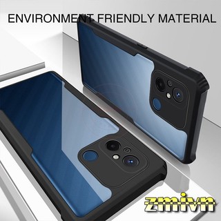 Ốp lưng chống sốc, chống va đập Xiaomi Redmi 12C lưng trong suốt viền dẻo đen