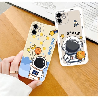 Ốp lưng iphone viền vuông  mẫu vũ trụ space viền trắng