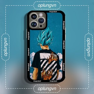 Ốp Điện Thoại Vuông  hình siêu Saiya.n Blue Cho iPhone 14 13 Pro Max 11 12 Mini XR X XS Max 7 8 Plus SE 2022 tr3278