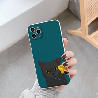 Ốp Điện Thoại mèo đen ăn đấ.m siêu ngầu Cho iPhone 14 Pro max 13 Pro max 12 Pro max 11 Pro max xr xs max e5447