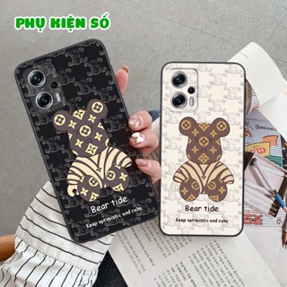 Ốp lưng Xiaomi Note 11T Pro / Note11 T Pro hình gấu bearbrick, smile thời trang, ốp lưng rẻ bền đẹp