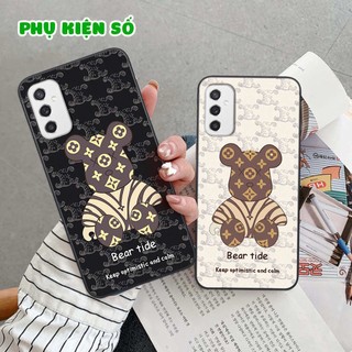 Ốp lưng Samsung M52 5G hình gấu bearbrick, smile thời trang, ốp lưng rẻ bền đẹp