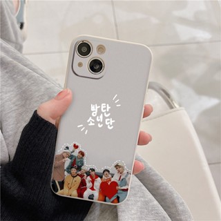 Ốp lưng Iphone viền vuông BangTan Boy nhóm siêu đẹp cho iphone 6/7/8Plus X XS xr xsmax 11/12/13/14pro promax e5385