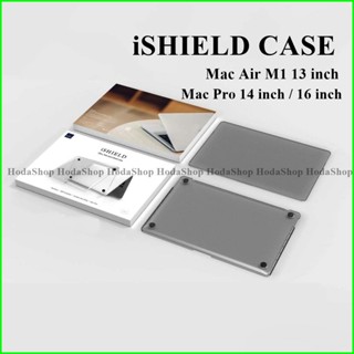 Ốp WIWU iSHIELD Ultra Thin Case cho Mac Air 13.3 M1/ Pro 14 inch / 16 inch  .Nhám siêu mỏng chống bám vân tay bảo vệ máy