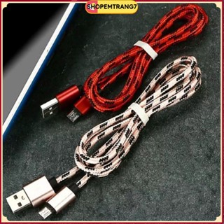 [Sạc Nhanh IP] Dây cáp sạc Androi, oppo, xiaomi...,Cáp sạc cổng Micro USB thiết kế dây bện dù cho điện thoại androi