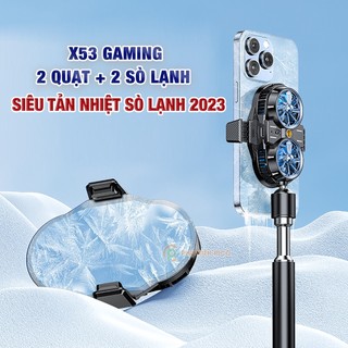 Quạt tản nhiệt điện thoại X53 sò lạnh đôi hỗ trợ livestream - Tản nhiệt điện thoại X53